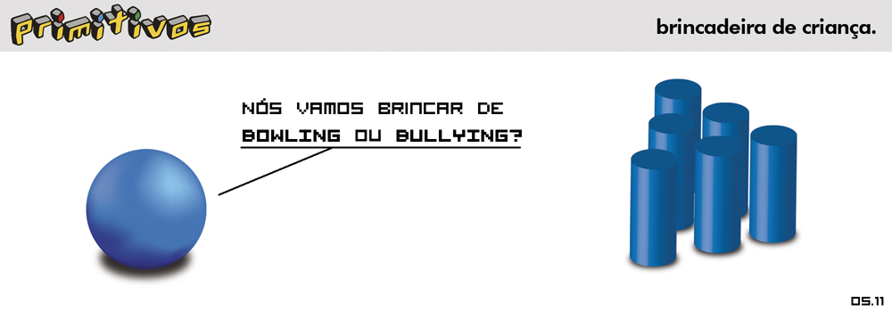Tirinha Primitivos – Quando se fala de bullying